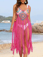 Fringe Spaghetti Strap Cover-Up for a perfect OOTD – dress to impress outfits from Amexza