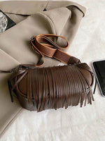 PU Leather Fringe Studded Crossbody Bag for a perfect OOTD – dress to impress outfits from Amexza