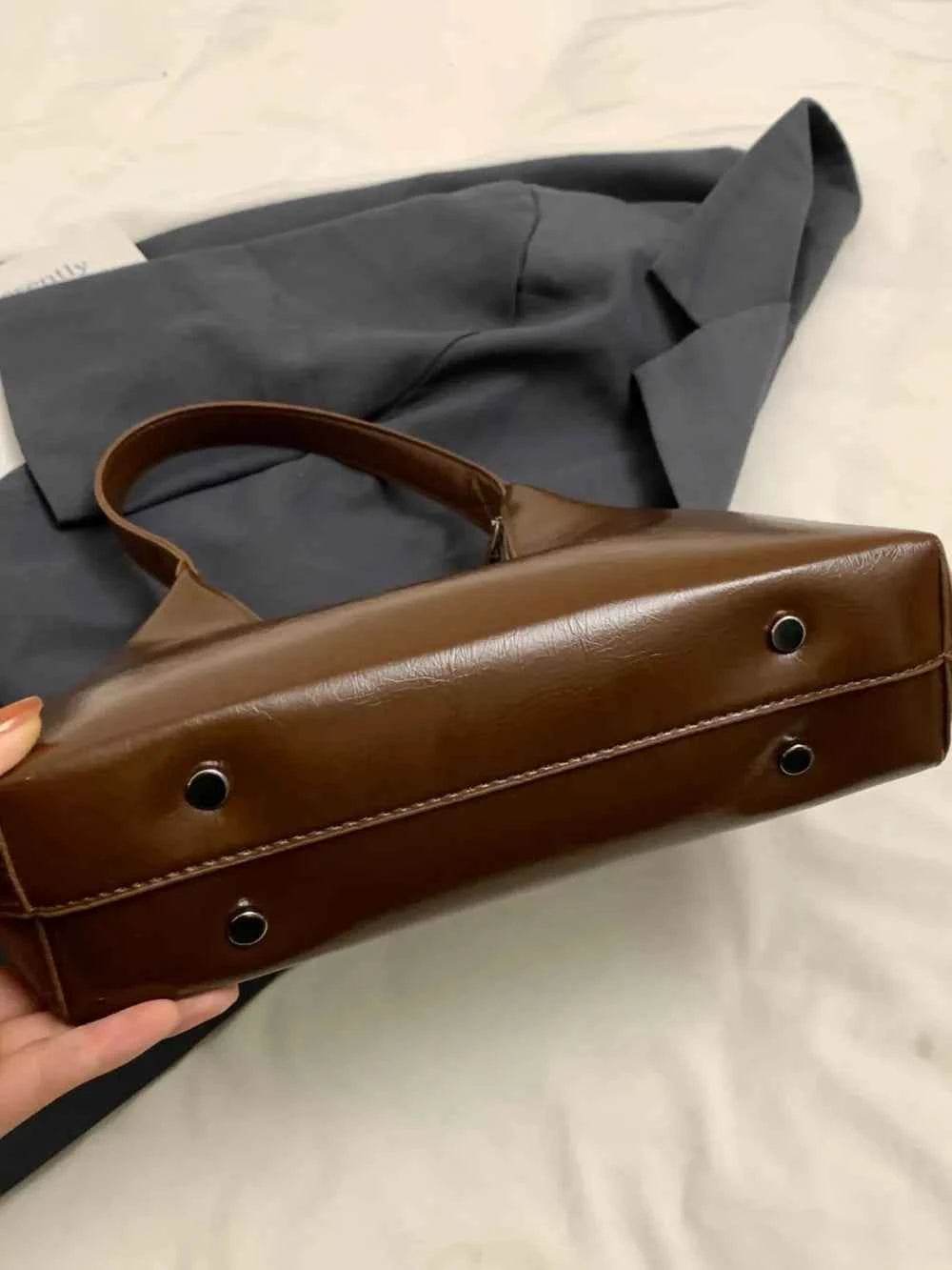 PU Leather Shoulder Bag for a perfect OOTD – dress to impress outfits from Amexza