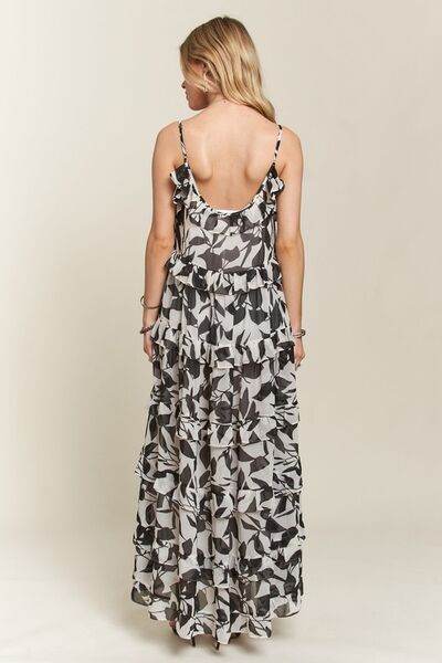 ADORA Ruffled Tiered Scoop Neck Cami Dress for a perfect OOTD – dress to impress outfits from Amexza