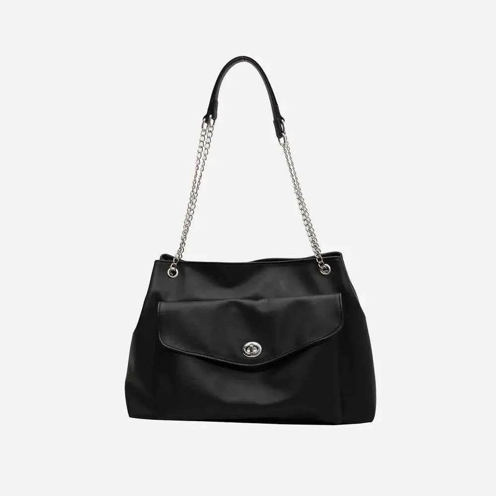 PU Leather Shoulder Bag Black One Size for a perfect OOTD – dress to impress outfits from Amexza