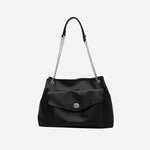 PU Leather Shoulder Bag Black One Size for a perfect OOTD – dress to impress outfits from Amexza