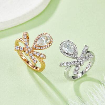 1 Carat Moissanite Zircon 925 Sterling Silver Ring for a perfect OOTD – dress to impress outfits from Amexza