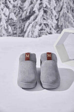 Letter M Suede Round Toe Slippers for a perfect OOTD – dress to impress outfits from Amexza
