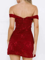 Sweetheart Neck Off Shoulder Dress