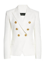 Lapel Collar Long Sleeve Blazer - Amexza