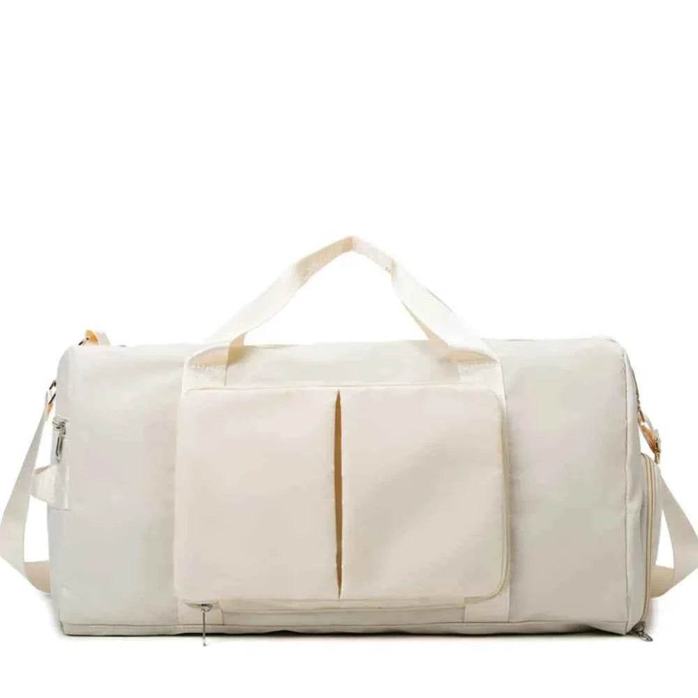 Wet and Dry Separation Travel Bag Beige One Size for a perfect OOTD – dress to impress outfits from Amexza