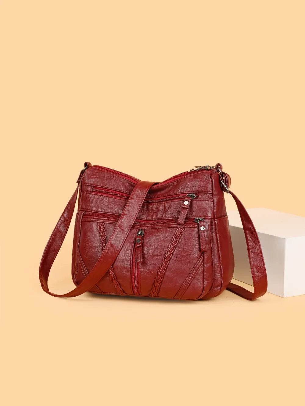 Adjustable Strap PU Leather Shoulder Bag for a perfect OOTD – dress to impress outfits from Amexza