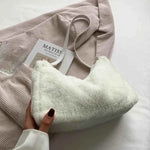 Faux Fur Removable Strap Shoulder Bag for a perfect OOTD – dress to impress outfits from Amexza