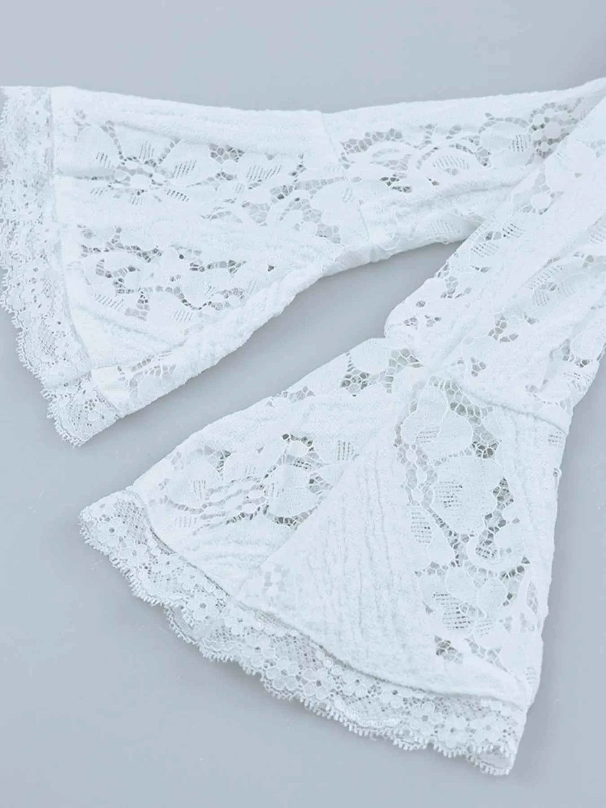 Lace Off-Shoulder Flounce Sleeve Maxi Dress