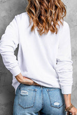 Valentine's Day Checkered Heart Long Sleeve Sweatshirt for a perfect OOTD – dress to impress outfits from Amexza