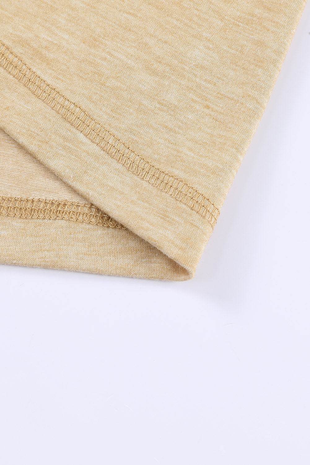 Color Block V-Neck Long Sleeve Top - Amexza