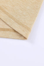 Color Block V-Neck Long Sleeve Top - Amexza