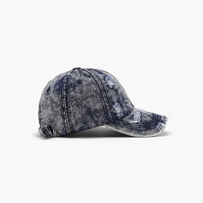 Distressed Cotton Baseball Cap for a perfect OOTD – dress to impress outfits from Amexza