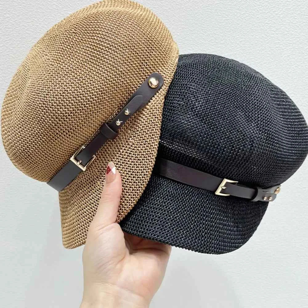 Straw Woven Buckle Hat for a perfect OOTD – dress to impress outfits from Amexza