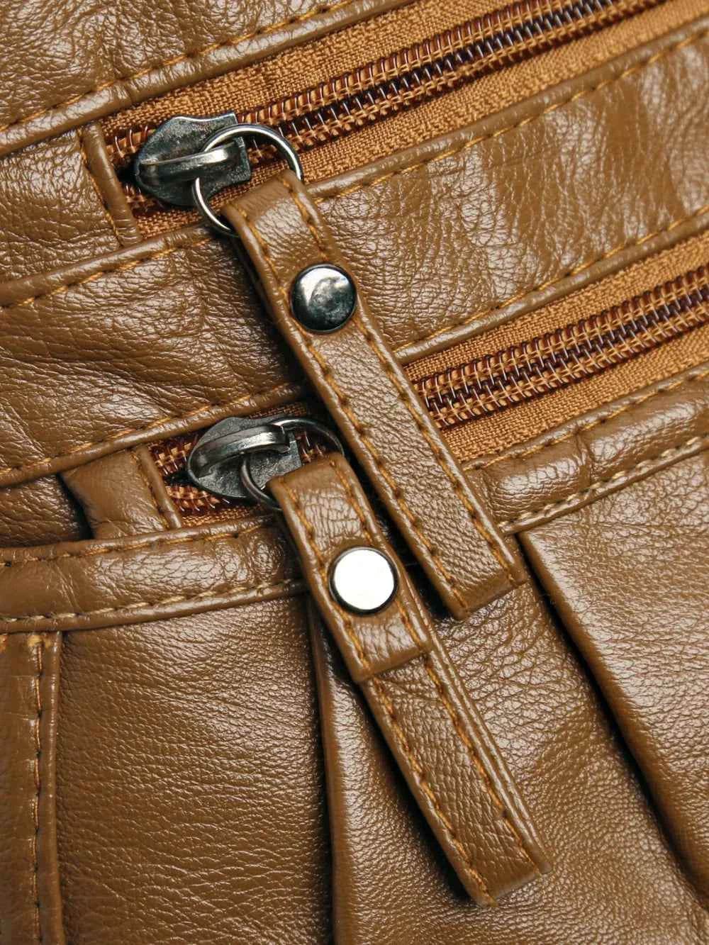 PU Leather Ruched Adjustable Strap Shoulder Bag for a perfect OOTD – dress to impress outfits from Amexza