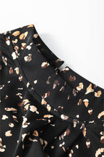 Printed Mock Neck Balloon Sleeve Blouse for a perfect OOTD – dress to impress outfits from Amexza