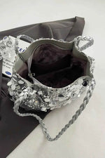 Sequin Braided Strap Shoulder Bag for a perfect OOTD – dress to impress outfits from Amexza