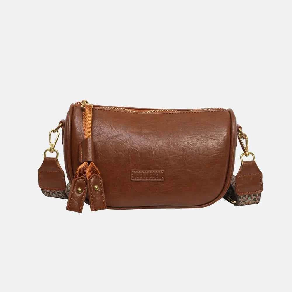 PU Leather Shoulder Bag Brown One Size for a perfect OOTD – dress to impress outfits from Amexza