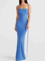 Backless Slit Sleeveless Bodycon Maxi Dress