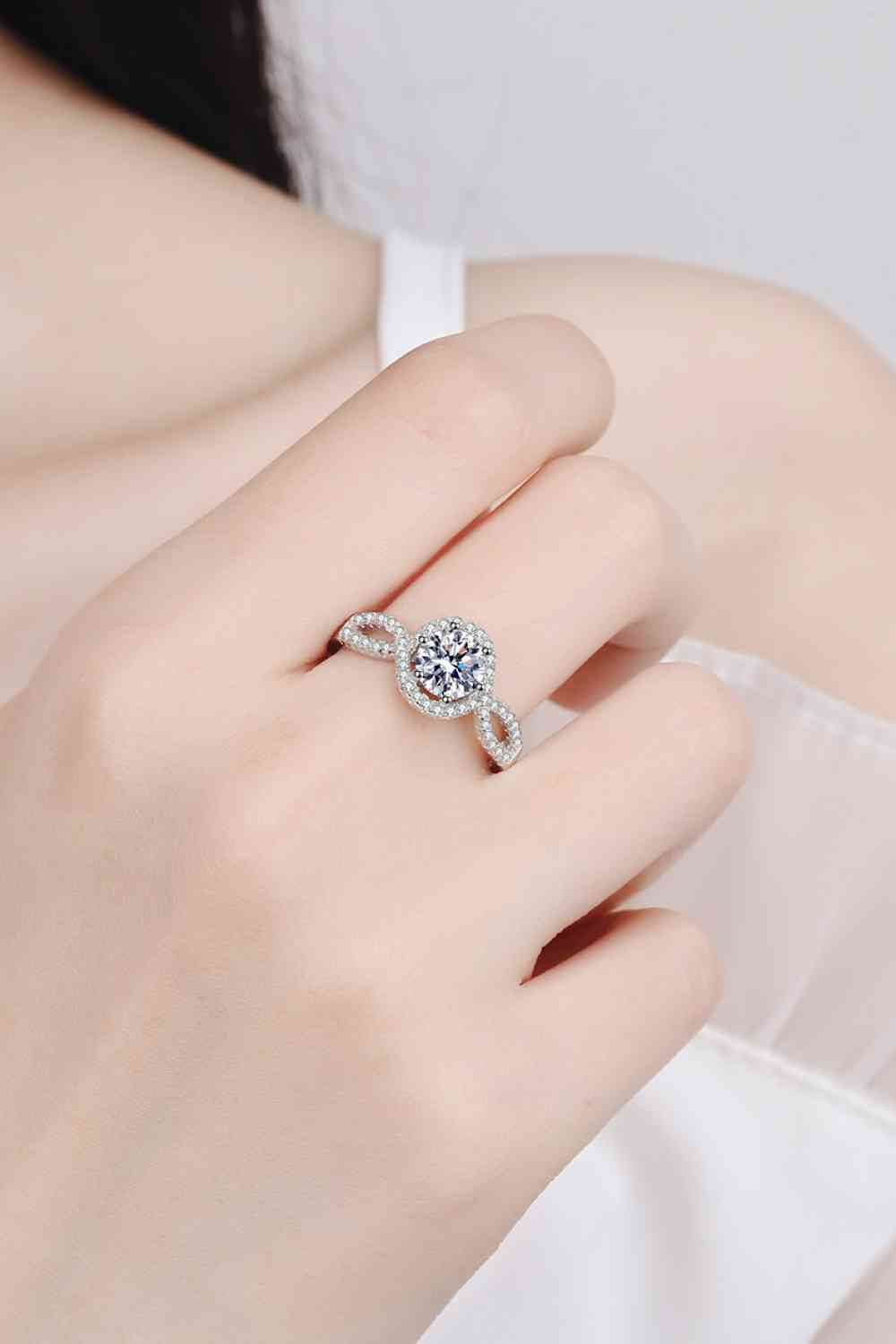 Feel The Joy 925 Sterling Silver Moissanite Ring for a perfect OOTD – dress to impress outfits from Amexza