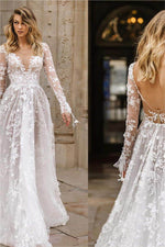 Wedding Dress Sexy Lace Long Sleeve Dress Evening Dress for a perfect OOTD – dress to impress outfits from Amexza