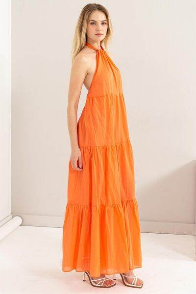 HYFVE Halter Neck Cover Up Maxi Dress for a perfect OOTD – dress to impress outfits from Amexza