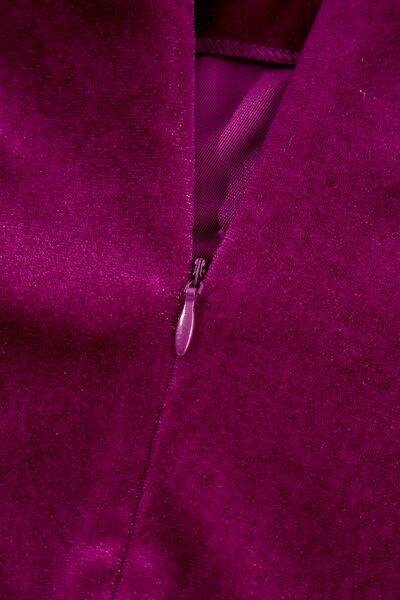 Ruched Mock Neck Long Sleeve Dress for a perfect OOTD – dress to impress outfits from Amexza