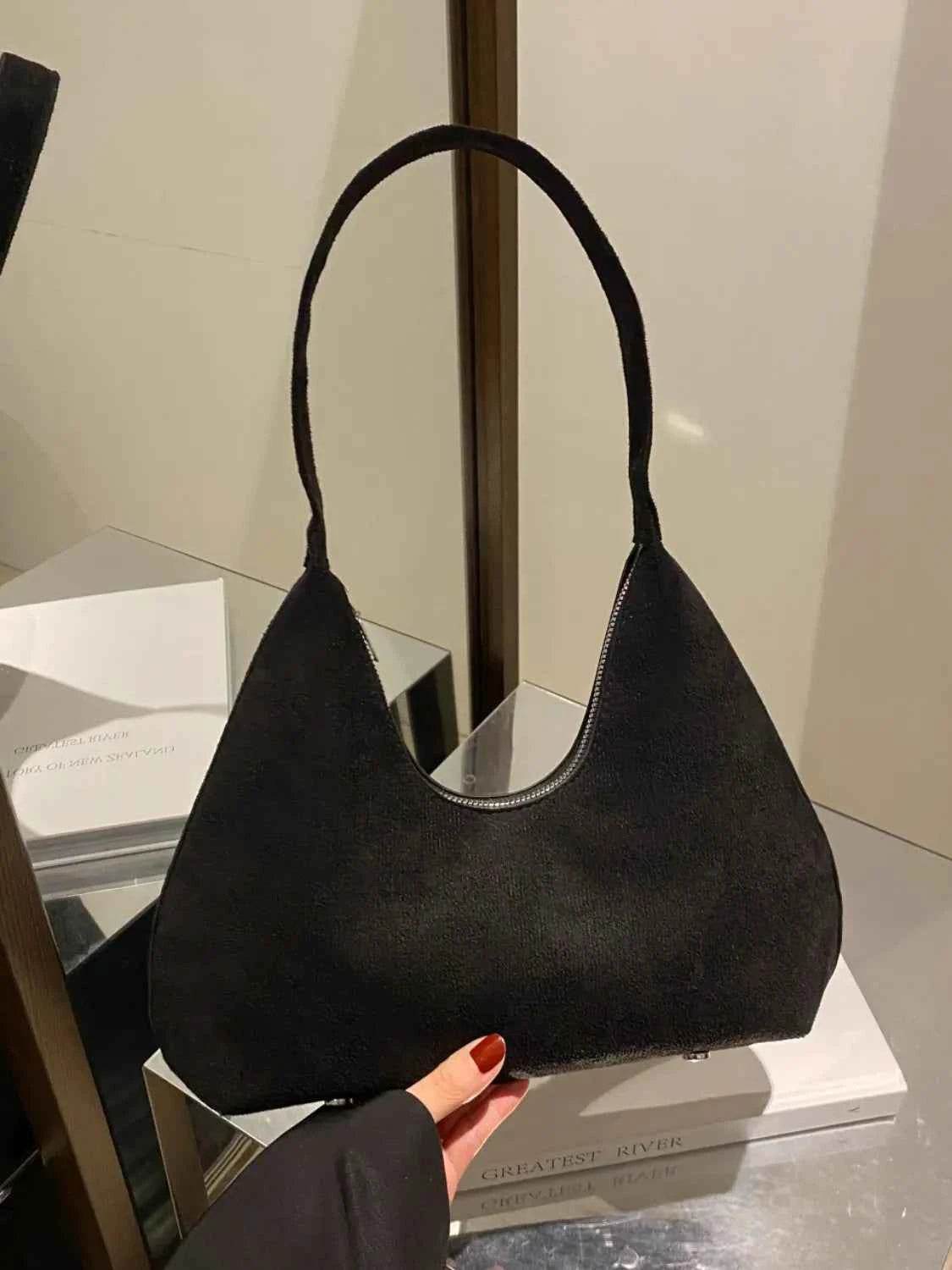 Solid Color Shoulder Bag for a perfect OOTD – dress to impress outfits from Amexza