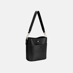 David Jones PU Leather Shoulder Bag Black One Size for a perfect OOTD – dress to impress outfits from Amexza