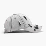 Distressed Letter Embroidered Baseball Cap for a perfect OOTD – dress to impress outfits from Amexza