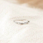 925 Sterling Silver Inlaid Zircon Ring Silver for a perfect OOTD – dress to impress outfits from Amexza