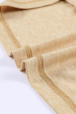 Color Block V-Neck Long Sleeve Top - Amexza