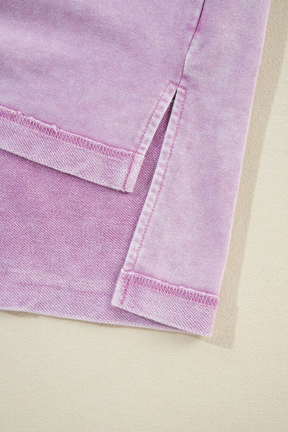 Exposed Seam Round Neck Long Sleeve Sweatshirt for a perfect OOTD – dress to impress outfits from Amexza