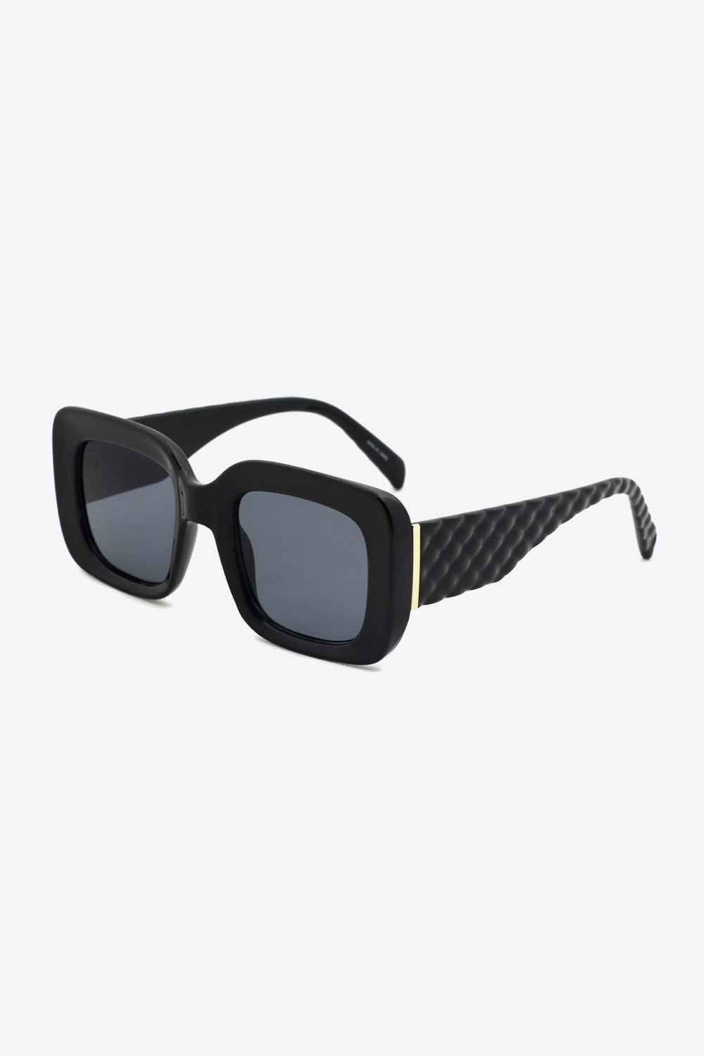 Square Polycarbonate UV400 Sunglasses Black One Size for a perfect OOTD – dress to impress outfits from Amexza