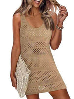 Openwork Scoop Neck Cover Up for a perfect OOTD – dress to impress outfits from Amexza