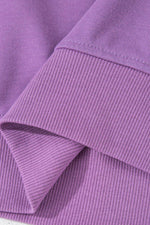 Contrast Round Neck Long Sleeve Sweatshirt for a perfect OOTD – dress to impress outfits from Amexza