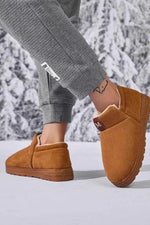 Letter M Suede Round Toe Slippers for a perfect OOTD – dress to impress outfits from Amexza