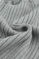 Cable-Knit Surplice Lantern Sleeve Sweater Dress for a perfect OOTD – dress to impress outfits from Amexza