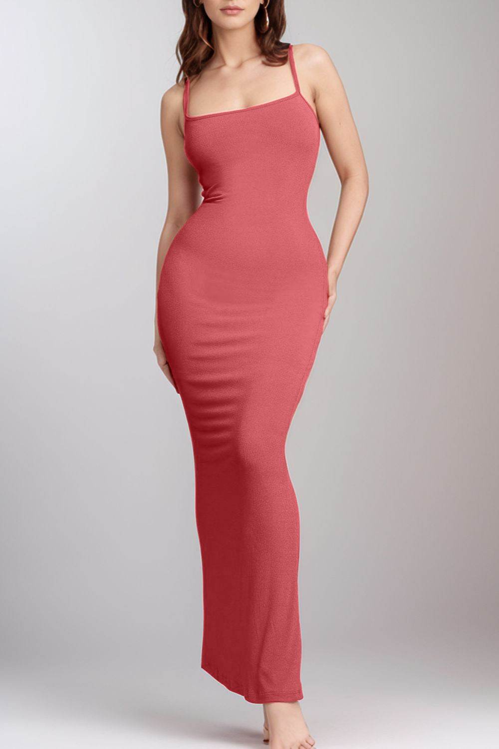 Basic Bae Built-In Shapewear Sleeveless Maxi Dress - Amexza