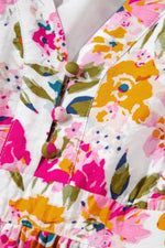 Floral Short Sleeve V Neck Dress with Pockets for a perfect OOTD – dress to impress outfits from Amexza