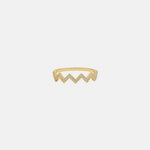 Wave Shape 925 Sterling Silver Ring Gold for a perfect OOTD – dress to impress outfits from Amexza