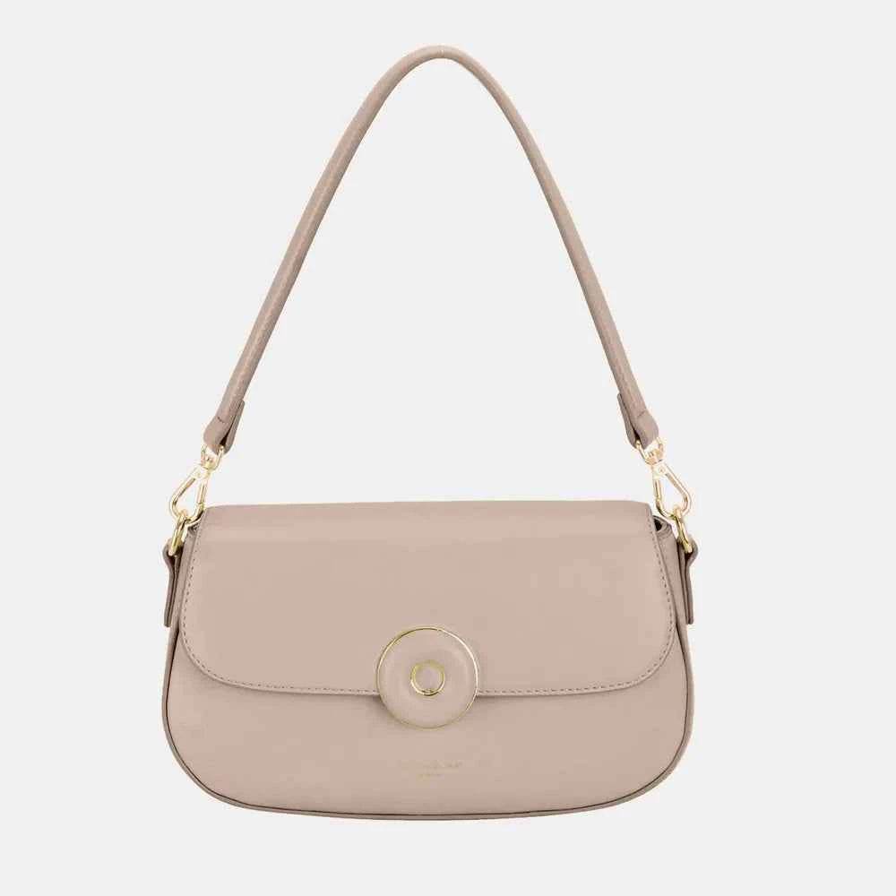 David Jones PU Leather Shoulder Bag Gravel One Size for a perfect OOTD – dress to impress outfits from Amexza