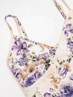 Floral Print Bodycon Maxi Dress with Spaghetti Straps