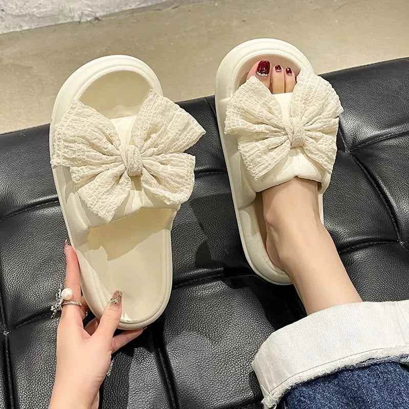 Open Toe Flats Slippers White for a perfect OOTD – dress to impress outfits from Amexza