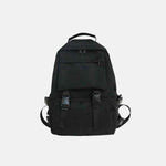 Oxford Cloth Adjustable Straps Backpack Bag Black One Size for a perfect OOTD – dress to impress outfits from Amexza