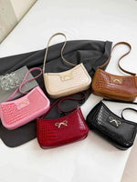 Bow PU Leather Shoulder Bag for a perfect OOTD – dress to impress outfits from Amexza