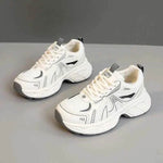 Mesh Lace Up Round Toe Platform Athletic for a perfect OOTD – dress to impress outfits from Amexza