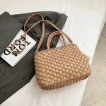 Braided Strap Paper Weave Shoulder Bag for a perfect OOTD – dress to impress outfits from Amexza