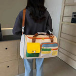 Color Block Multi-Pockets Travel Bag for a perfect OOTD – dress to impress outfits from Amexza